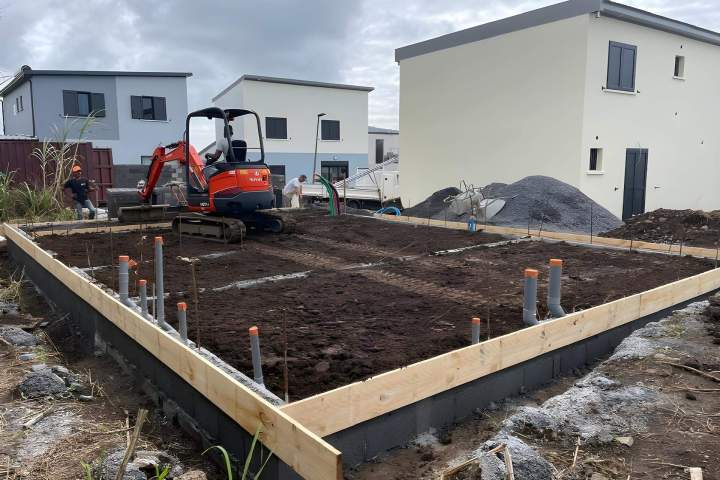 Préparation du terrain pour construction La Réunion